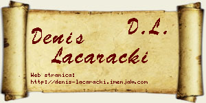 Denis Laćarački vizit kartica